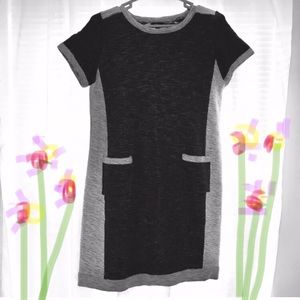 Mossimo stretch knit dress in a heathered black and gray LG